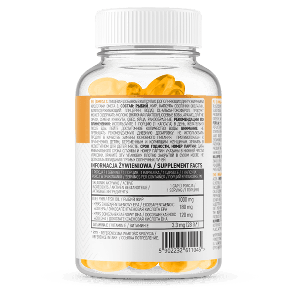 36 x Omega 3 - 90 Softgels - OstroVit