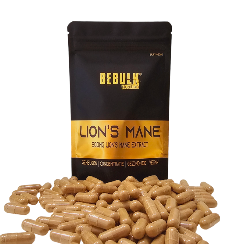 Lion's Mane 500mg - Vegan - BeBulk Nutrition