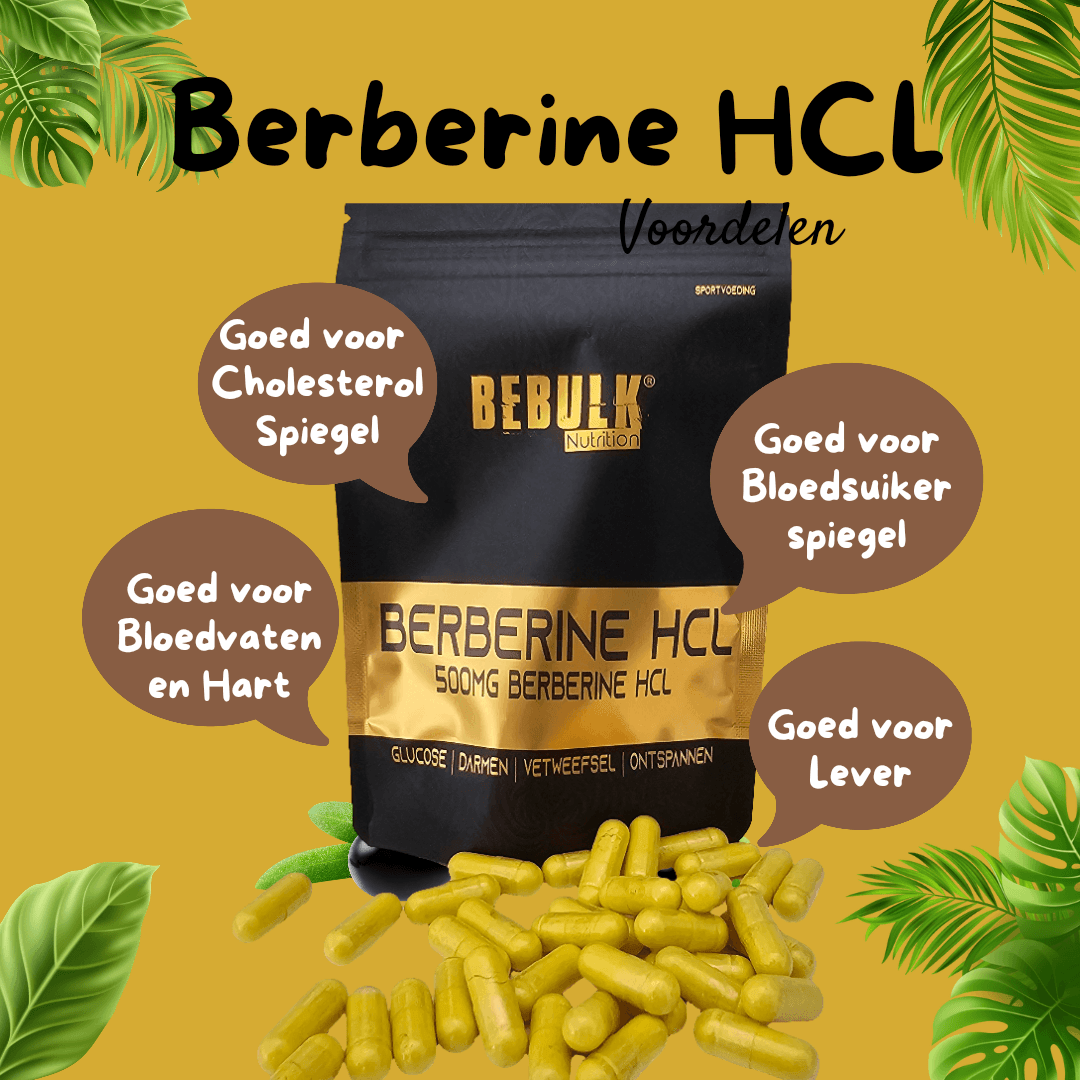 Berberine HCL 98% 500mg - Vegan - BulkLab Nutrition