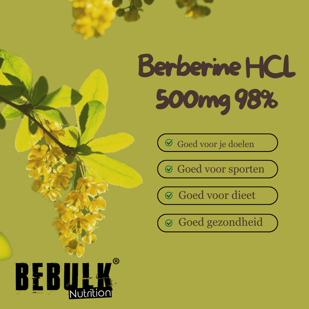 Berberine HCL 98% 500mg - Vegan - BulkLab Nutrition