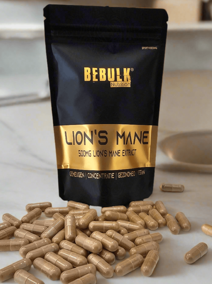 Lion's Mane 500mg - Vegan - BeBulk Nutrition (bol)