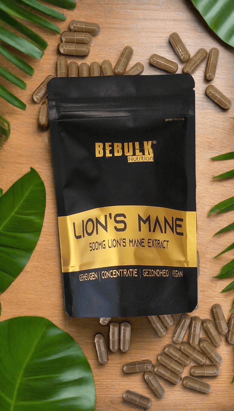 Lion's Mane 500mg - Vegan - BeBulk Nutrition (bol)