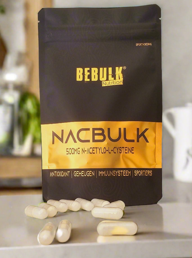 NacBulk - NAC 500 mg N-Acetyl-Cysteine - Vegan - BeBulk Nutrition (bol)