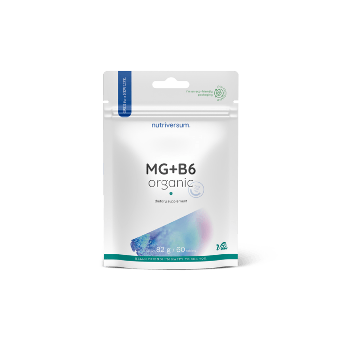 Nutriversum - MG+B6 Organic - 60 Tabletten
