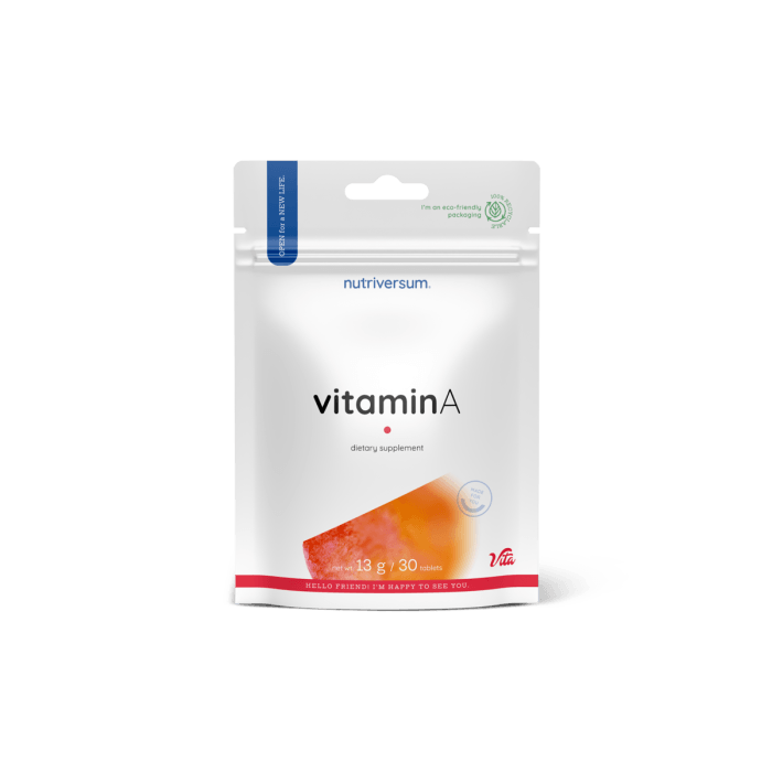 Nutriversum - Vitamine A - 30 Tabletten