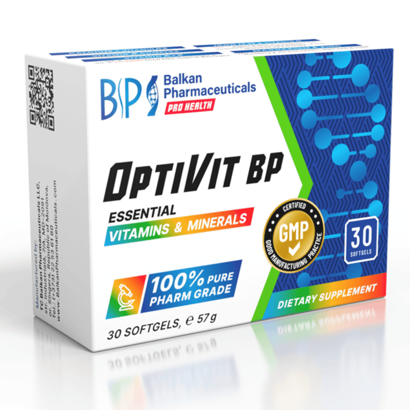 OptiVit BP - Vitamines & Mmineralen - 30 Capsules - Balkan Pharmaceuticals