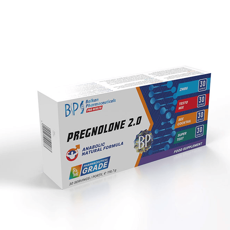 Pregnolone 2.0 - 120 Capsules - Balkan Pharmaceuticals