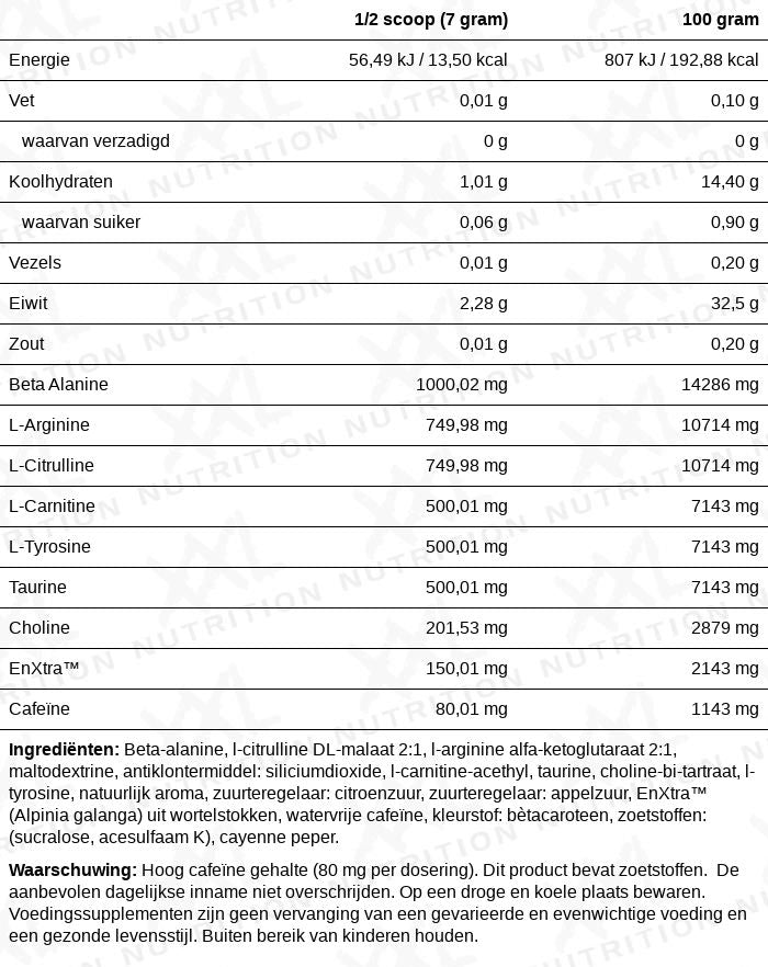 Xplode - 420 gram (60 doseringen) - Orange - XXL Nutrition