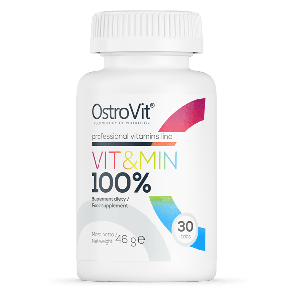 100% Vitaminen & Mineralen - 30 Tabletten - OstroVit