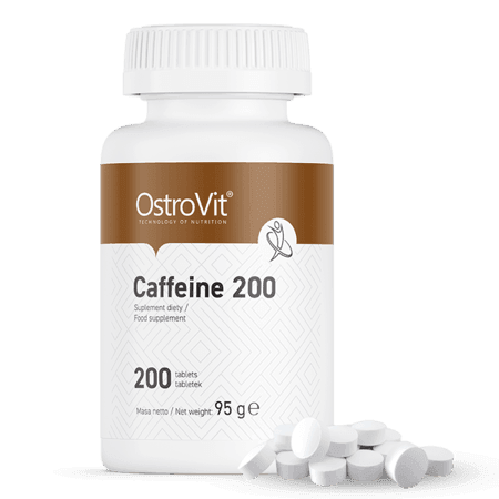 12 x Caffeine 200mg 200 Tablets OstroVit