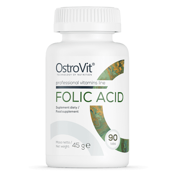12 x Folic Acid 400 mcg - 90 Tablets - OstroVit