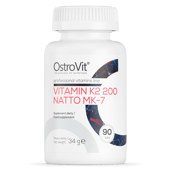 12 x Vitamin K2 200 Natto MK7 - 90 Tablets - OstroVit