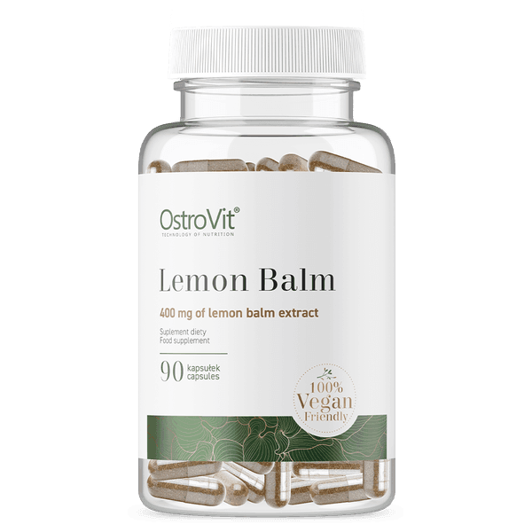 18 x Lemon Balm Citroenmelisse 400mg - Vegan - 90 Capsules - OstroVit