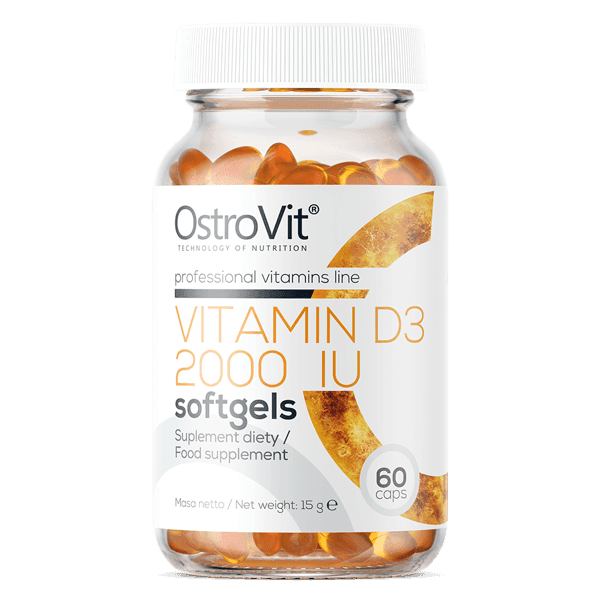 18 x Vitamin D3 2000 IU - 60 Softgels - OstroVit