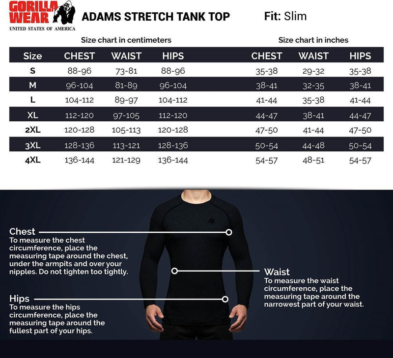 Adams Stretch Tank Top - Gorilla Wear
