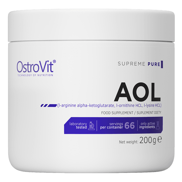 AOL 1000mg L-arginine L-ornithine L-lysine - 200g - OstroVit