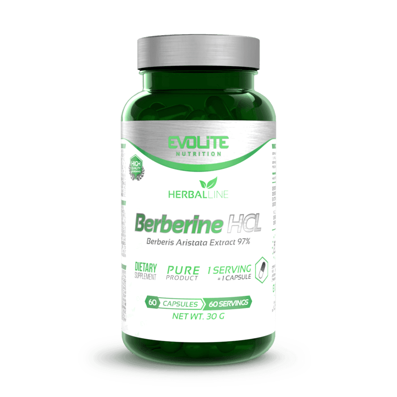 Berberine HCL 400mg - 60 Capsules - Evolite