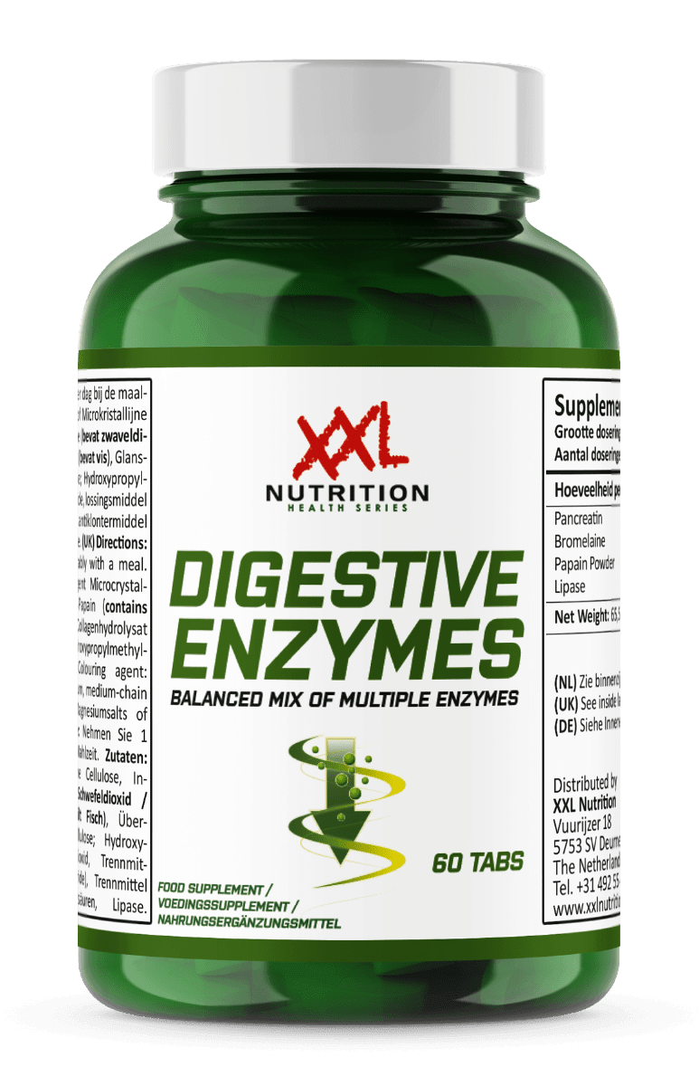 Digestive Enzymes - Vegan - 60 Tablets - XXL Nutrition
