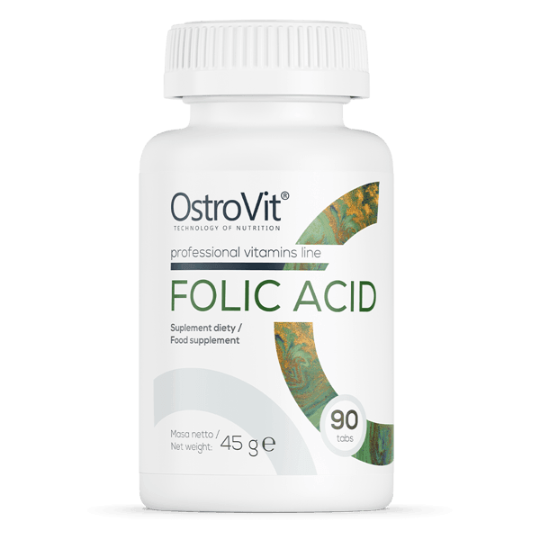 Folic Acid 400 mcg - 90 Tablets - OstroVit