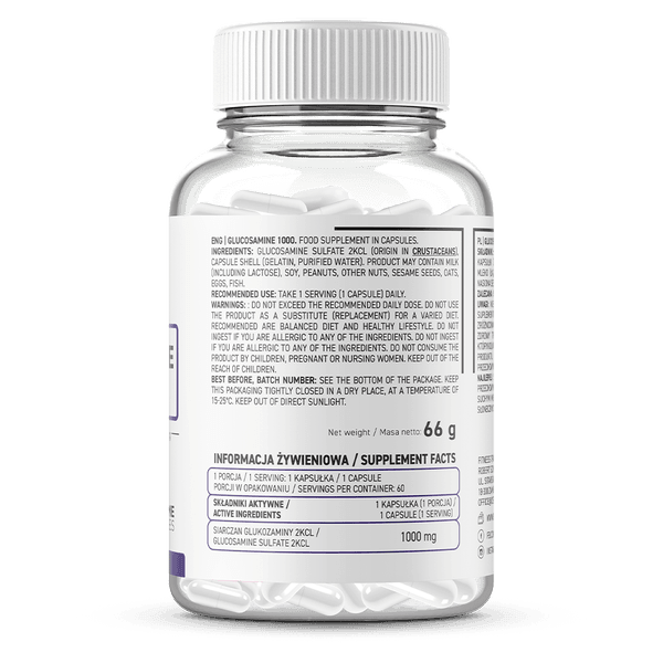 Glucosamine 1000mg 60 Capsules OstroVit