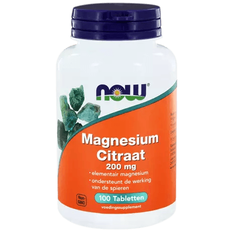 Magnesium Citrate - 100 Tablets - Now Foods