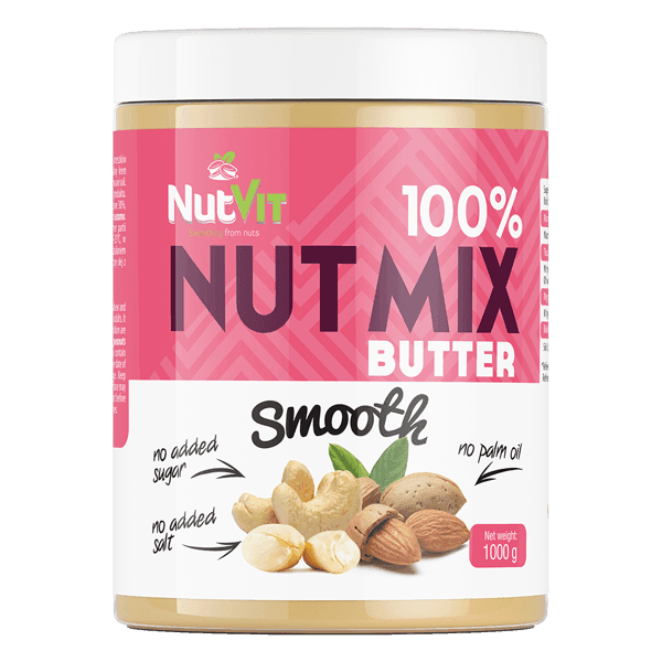 NutVit 100% Notenmix Boter 1000 g (12 Pack)