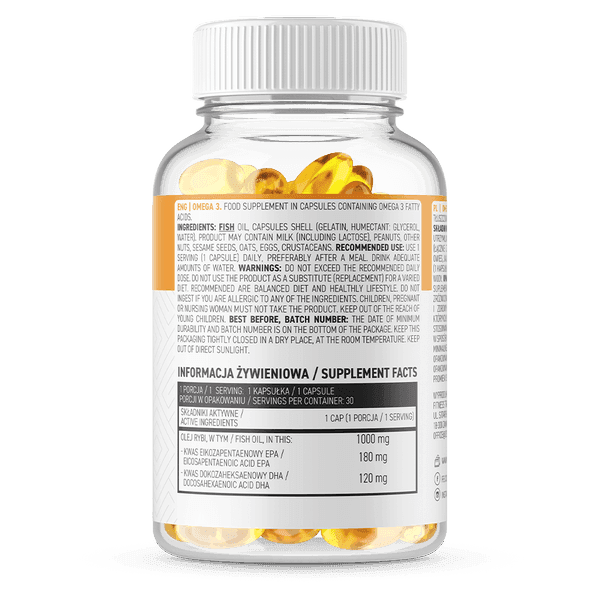 Omega 3 - 1000mg - 30 Softgels OstroVit