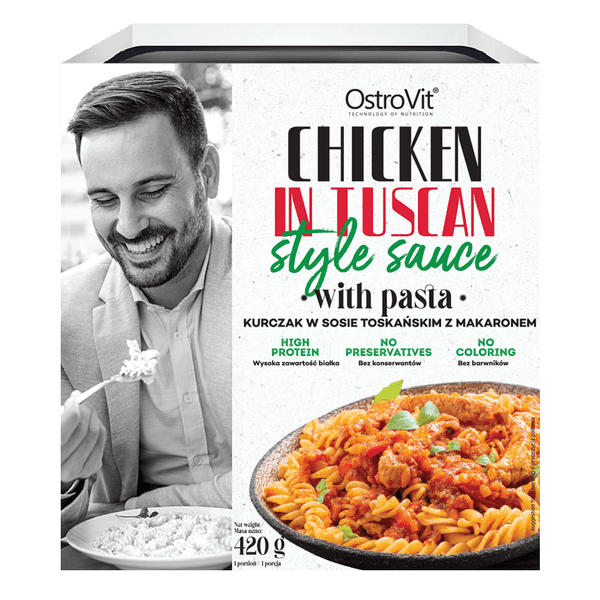 OstroVit Kipschotel in toscaanse saus met pasta 420 g