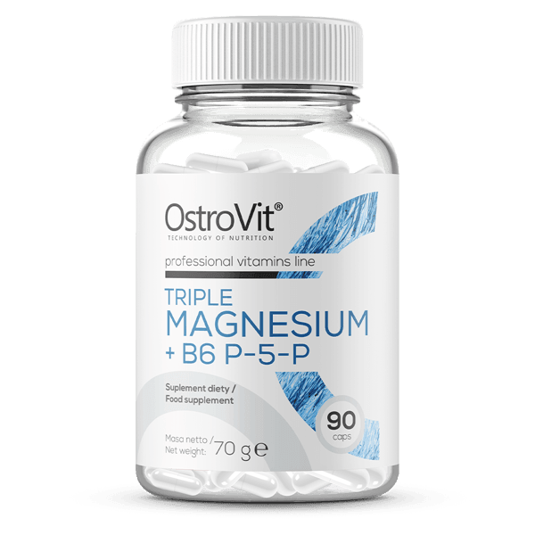 OstroVit Triple Magnesium + B6 P-5-P 90 capsules