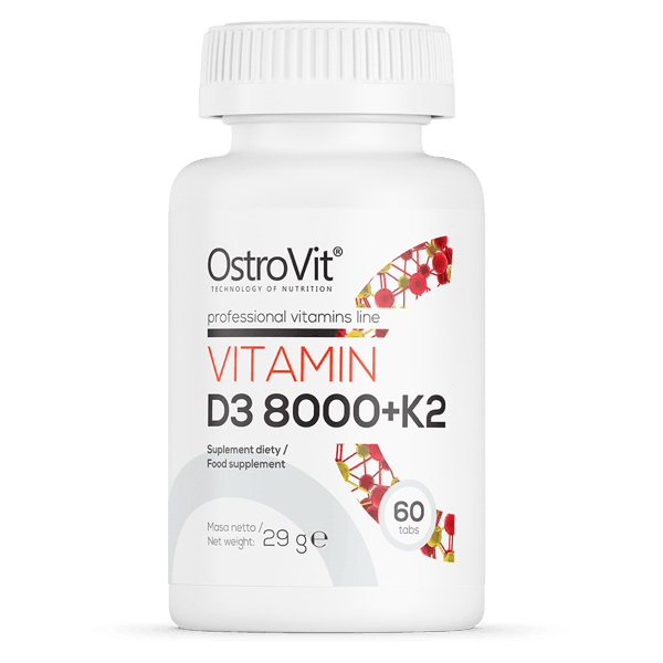 OstroVit Vitamine D3 8000 IE + K2 60 tabletten
