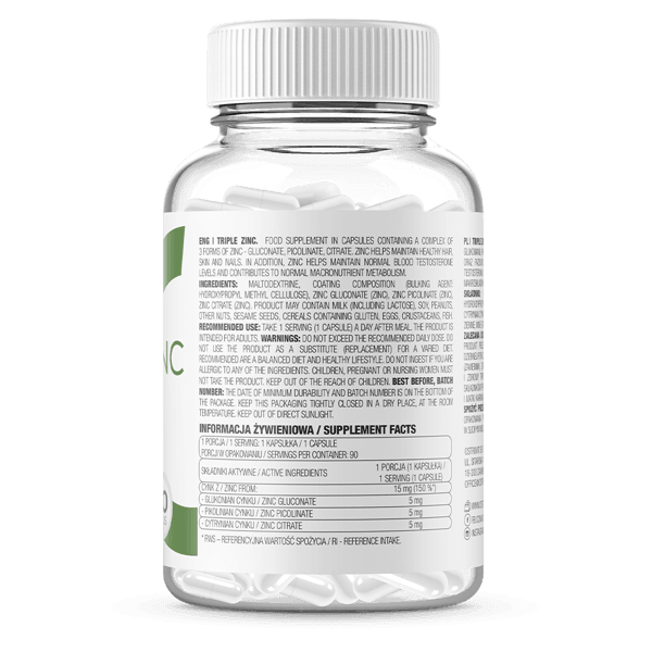 Triple Zinc - 90 Capsules - OstroVit