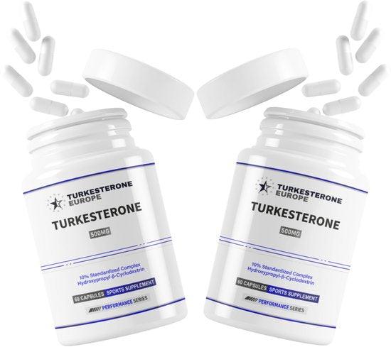 Turkesterone Europe® - Turkesterone 10% Complex met Hydroxypropyl-β-Cyclodextrine - 2 Pack (120x500mg)
