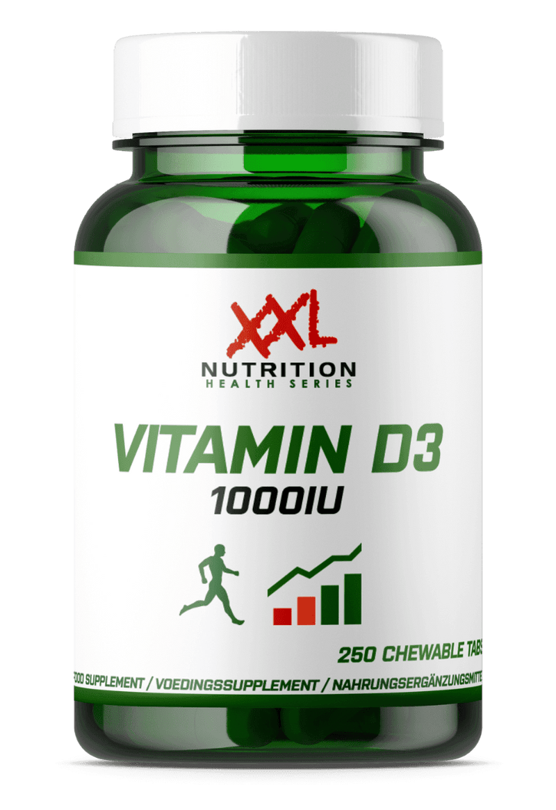 Vitamin D3 1000 IU - 250 Chewable Tablets - XXL Nutrition