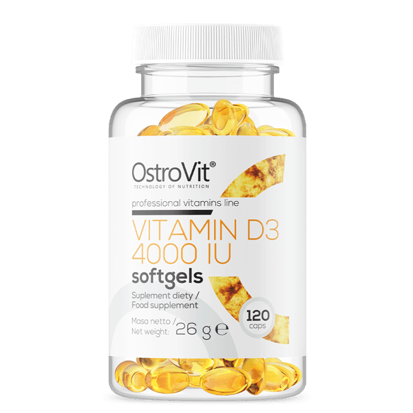 Vitamin D3 4000iu - 120 Softgels - OstroVit