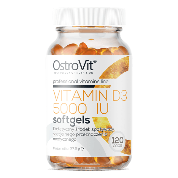 Vitamin D3 5000iu - 250 Softgels - OstroVit