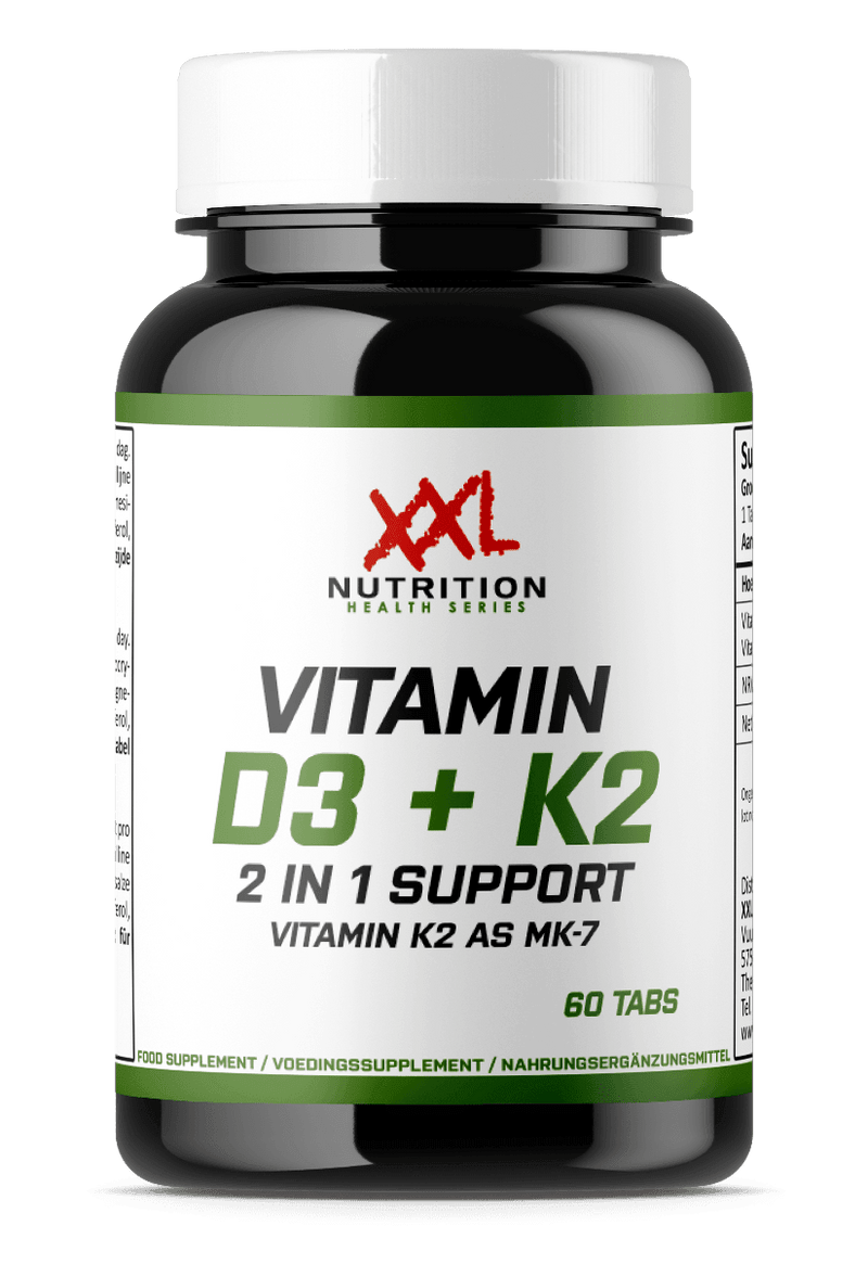 Vitamine D3 + K2 - 60 Tablets - XXL Nutrition